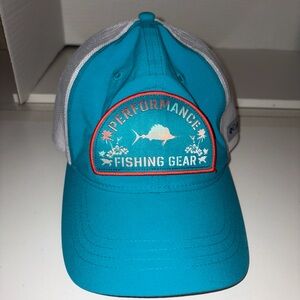 Columbia Teal and White Performance Fishing Hat